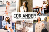 Product image of Coriander Mobile & Desktop Lightroom Presets