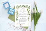 Product image of Fairytale Leaves Wedding Invitation Template