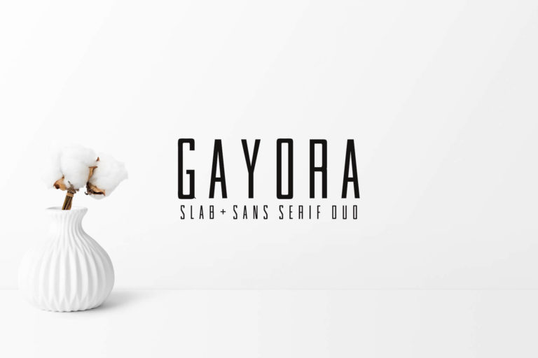 Preview image of Gayora Slab Serif Duo Font