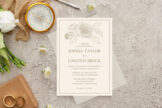 Product image of Gilded Formal Floral Wedding Invitation