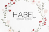 Product image of Habel Duo Handmade Font + Bonus Free