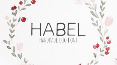 Habel Duo Handmade Font + Bonus Free