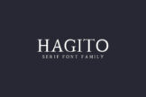 Product image of Hagito Serif Font Family