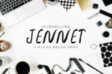 Product image of Jennet Brush Font Family