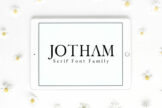 Product image of Jotham Serif Typeface