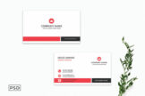 Product image of Minimal Crimson Business Card Template V2