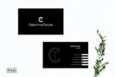 Product image of Modern Black Business Card Template