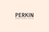 Product image of Perkin Duo Font + Bonus Logo