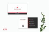 Product image of Red & Black Creative Minimal Business Card Template