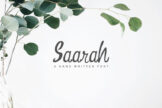 Product image of Saarah Fresh Handmade Font
