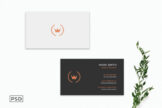 Product image of Simple Black Business Card Template V2