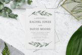 Product image of Simple Moody Eucalyptus Greenery Wedding Invitation