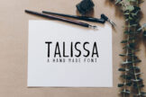 Product image of Talissa A Handmade Font