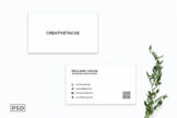 Product image of White Creative Minimalist Business Card Template V2