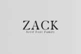 Product image of Zack Serif Typeface