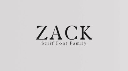 Zack Serif Typeface