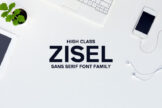 Product image of Zisel Sans Serif Typeface