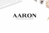 Product image of Aaron Serif Font Family