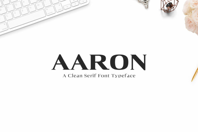 Preview image of Aaron Serif Font Family