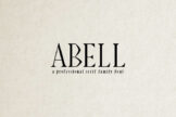 Product image of Abell Serif Font Family