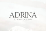 Product image of Adrina Modern Serif Font Family