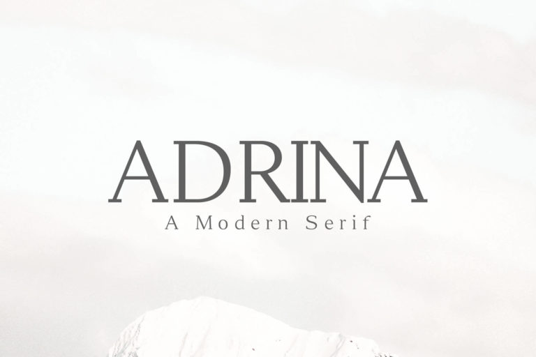 Preview image of Adrina Modern Serif Font Family