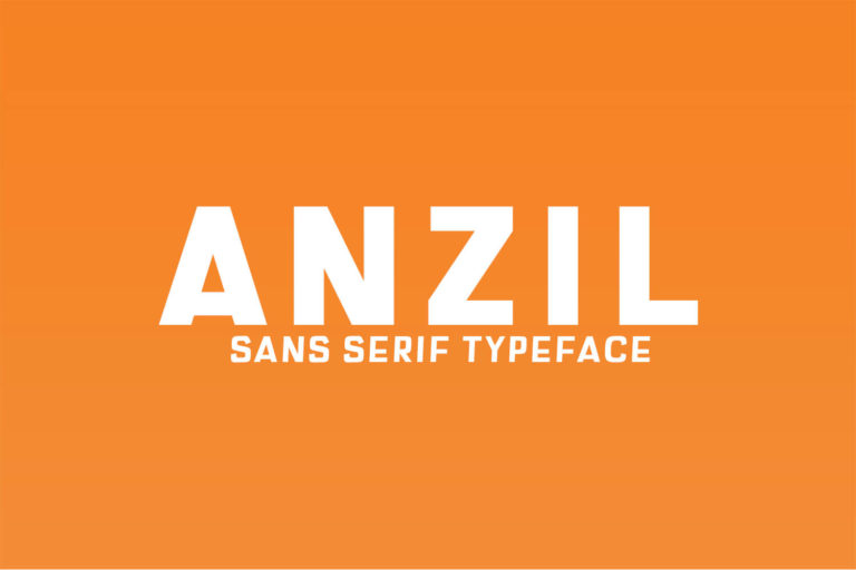 Preview image of Anzil Sans Serif Typeface