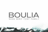 Product image of Boulia Sans Serif Font Family