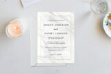 Product image of Marble Classic Wedding Invitation Template