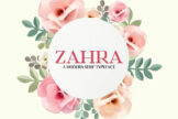 Product image of Zahra Serif Font Family