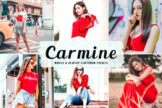 Product image of Carmine Mobile & Desktop Lightroom Presets