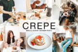 Product image of Crepe Mobile & Desktop Lightroom Presets
