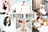 Product image of Kitten White Mobile & Desktop Lightroom Presets