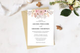 Last preview image of Blush Pink Rose Floral Wedding Invitation