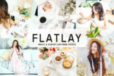 Product image of Flatlay Mobile & Desktop Lightroom Presets