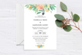 Product image of Green Watercolor Floral Wedding Invitation