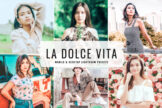 Product image of La Dolce Vita Mobile & Desktop Lightroom Presets