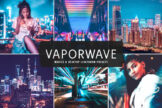 Product image of Vaporwave Mobile & Desktop Lightroom Presets