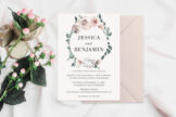 Product image of Elegant Blush Floral Greenery Wedding Template