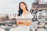 Product image of Fall in Paris Mobile & Desktop Lightroom Presets
