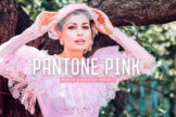 Product image of Pantone Pink Mobile & Desktop Lightroom Presets
