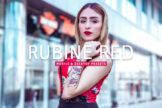 Product image of Rubine Red Mobile & Desktop Lightroom Presets