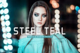 Product image of Steel Teal Mobile & Desktop Lightroom Presets
