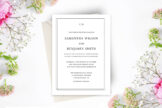 Product image of Classic and Simple Elegant Wedding Invitation