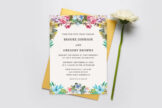 Product image of Colorful Watercolor Floral Wedding Invitation