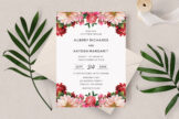 Product image of Floral Rustic Elegant White Wedding Invitation