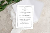 Product image of Simple Black And White Wedding Invitation