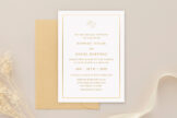 Product image of Simple Elegant Gold Wedding Invitation