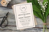 Product image of Botanical Crest Wedding Invitation