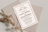 Product image of Classic Ornate Monogram Wedding Invitation